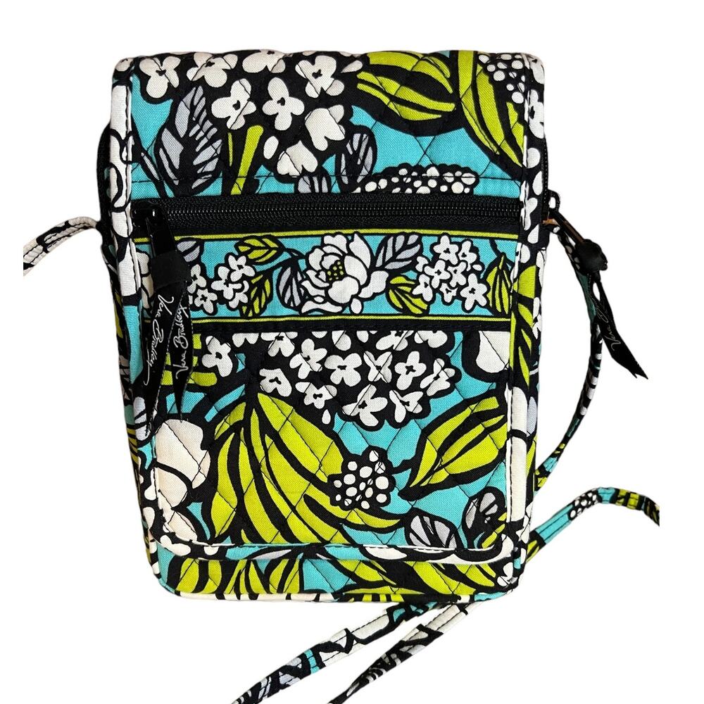 Vera Bradley commuter crossbody bag teal green